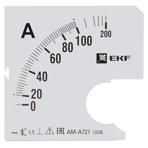 EKF PROxima Шкала сменная для A721 100/5А-1,5