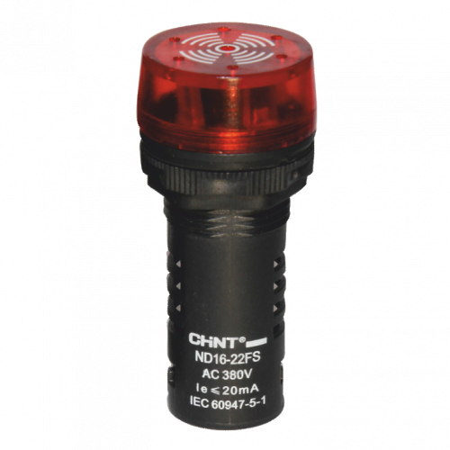 CHINT Сигнализатор звуковой ND16-22F Φ22 мм красный АС220В (R)