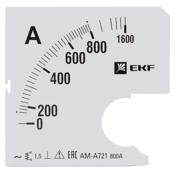 EKF PROxima Шкала сменная для A721 800/5А-1,5