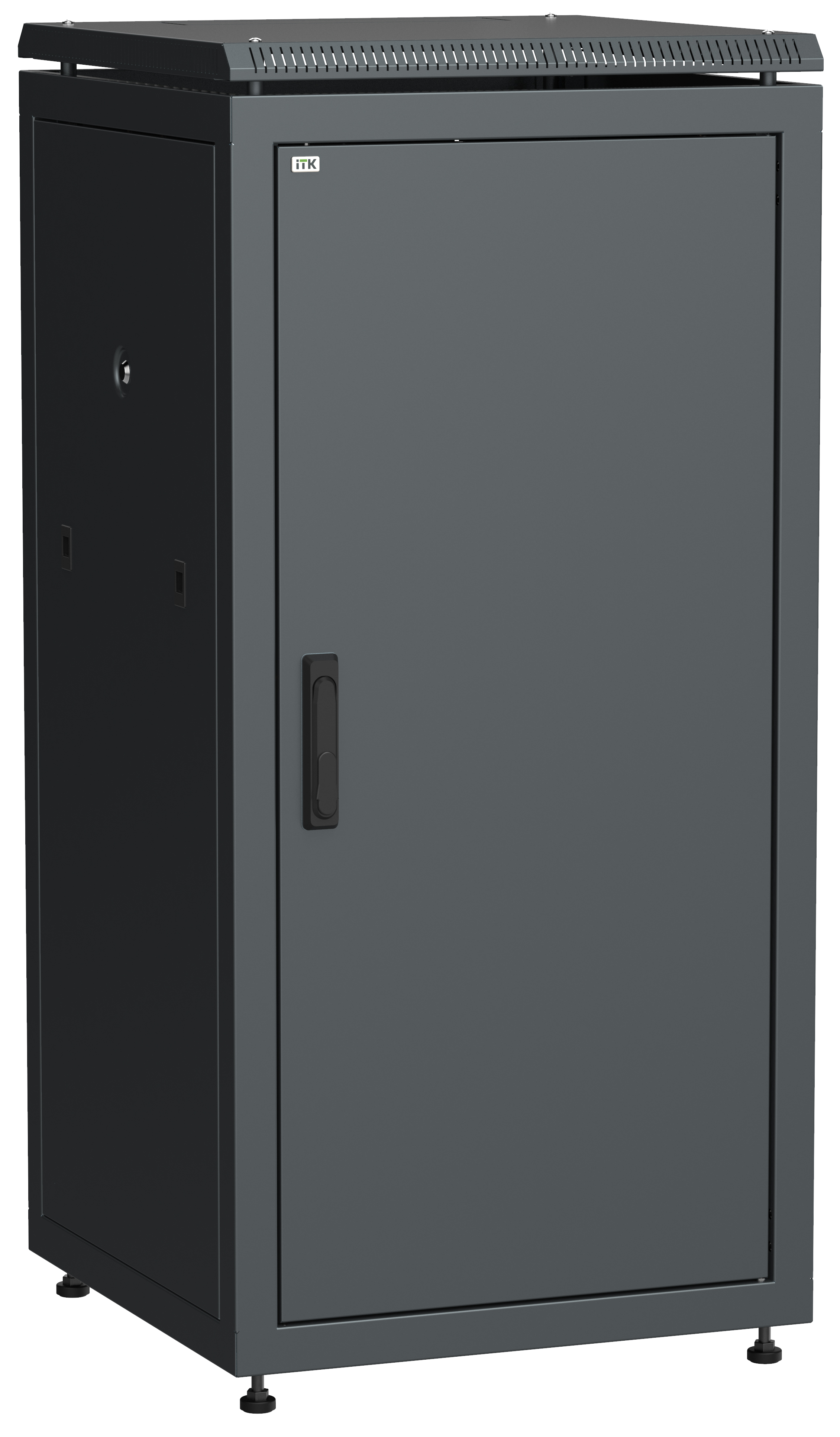 IEK LINEA N ITK Шкаф сетевой 19" LINEA N 18U 600х800 мм металлическая передняя дверь, черный