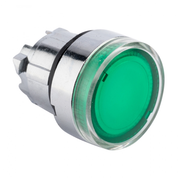 EKF PROxima Исполнительный механизм кнопки XB4 зеленый плоский возвратный без фиксации, с подсветкой