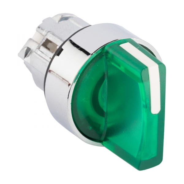 EKF PROxima Исполнительный механизм переключателя ХB4 зеленый на 2 положения с фиксацией, с подсветкой с короткой ручкой